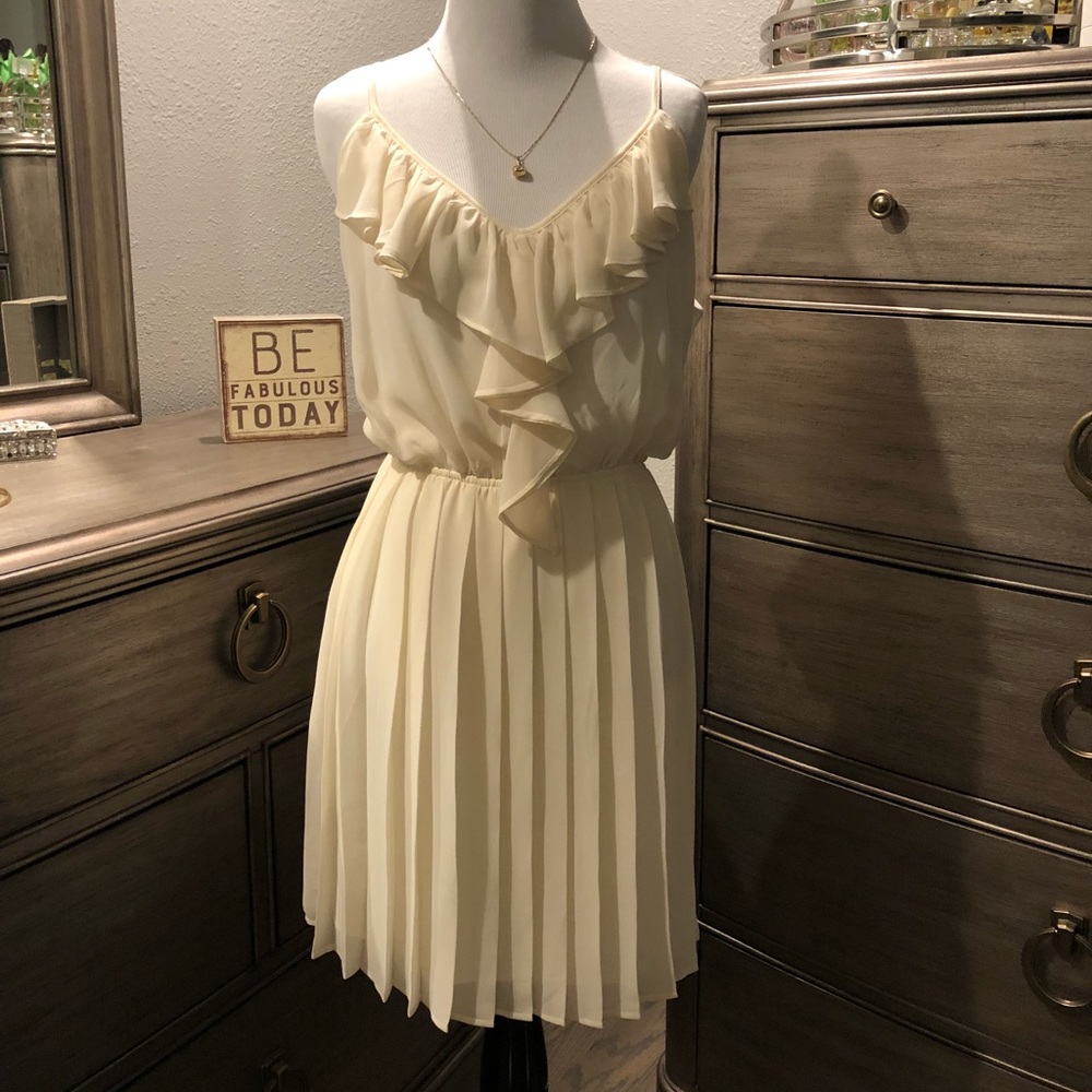 BCBG Generation Cream Color Dress